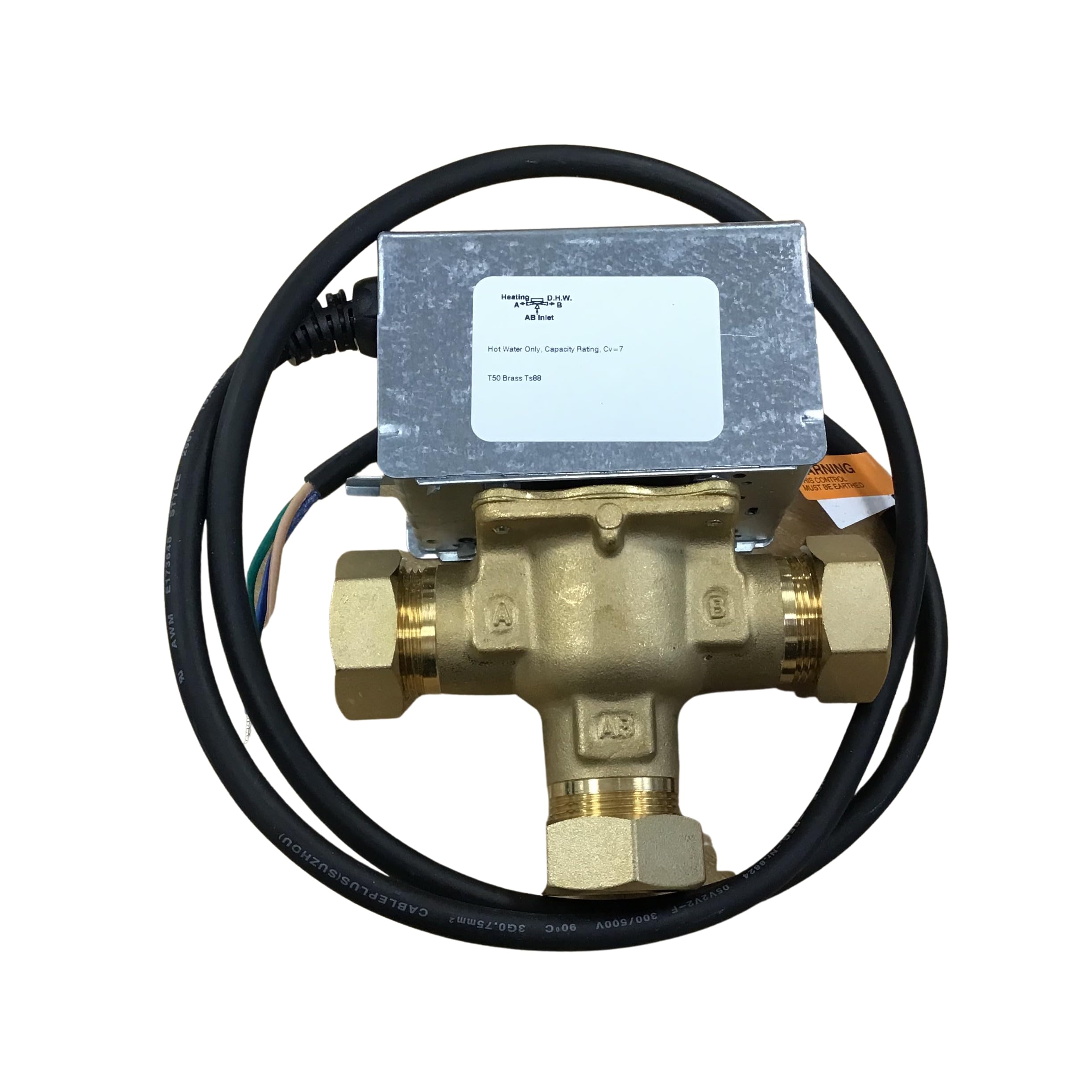 Honeywell V4044C 1288 22mm 3-Port Motorised Diverter Valve V4044C1288/U