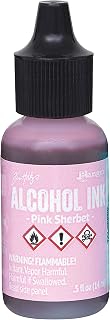 Tim Holtz Alcohol Inks and Accessories Adirondack Lights Sherbet Alcohol Ink, Pink,0.5oz