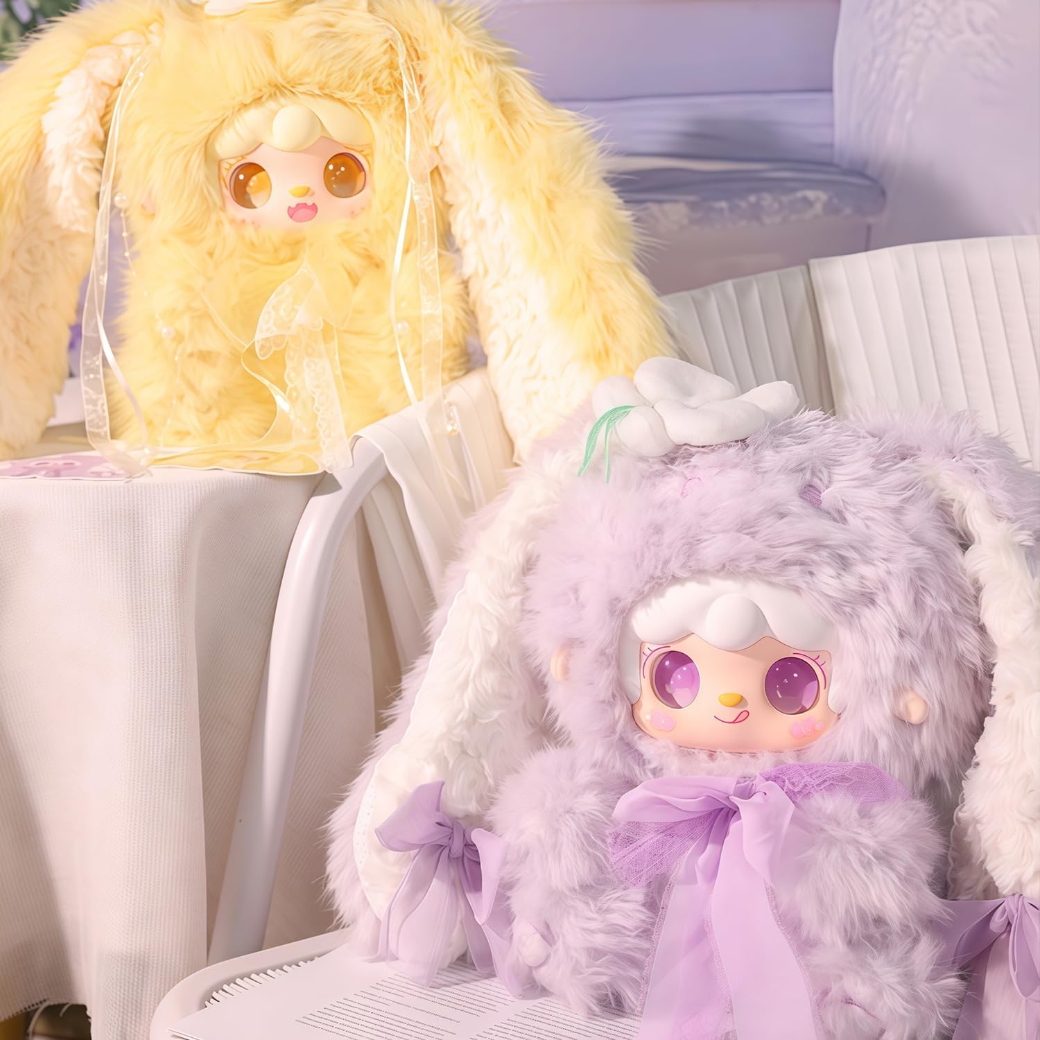 Yooki Bunny's Floral Fragments 400% Series Doll Blind Box 1Pc(1 of 7 Possible Styles) Yooki Blind Box Doll Cute Figures Collectible Gifts 1Pcs