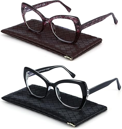 Miniatura 20 de 1/2/4/5 Pack Computer Reading Glasses Blue Light Blocking Readers Spring Hinge for Women Men