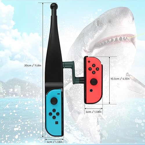 Miniatura 2 de JoyHood Fishing Rod for Nintendo Switch, Fishing Game Kit compatible with Nintendo Switch Bass Pro Shops - The Strike Championship Edition and