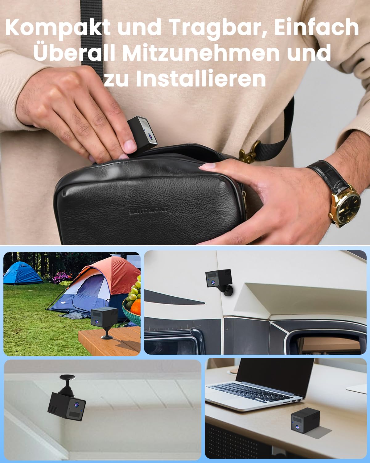 UCOCARE 4G LTE Überwachungskamera mit SIM Karte, Kamera ohne WLAN, 2 Stück