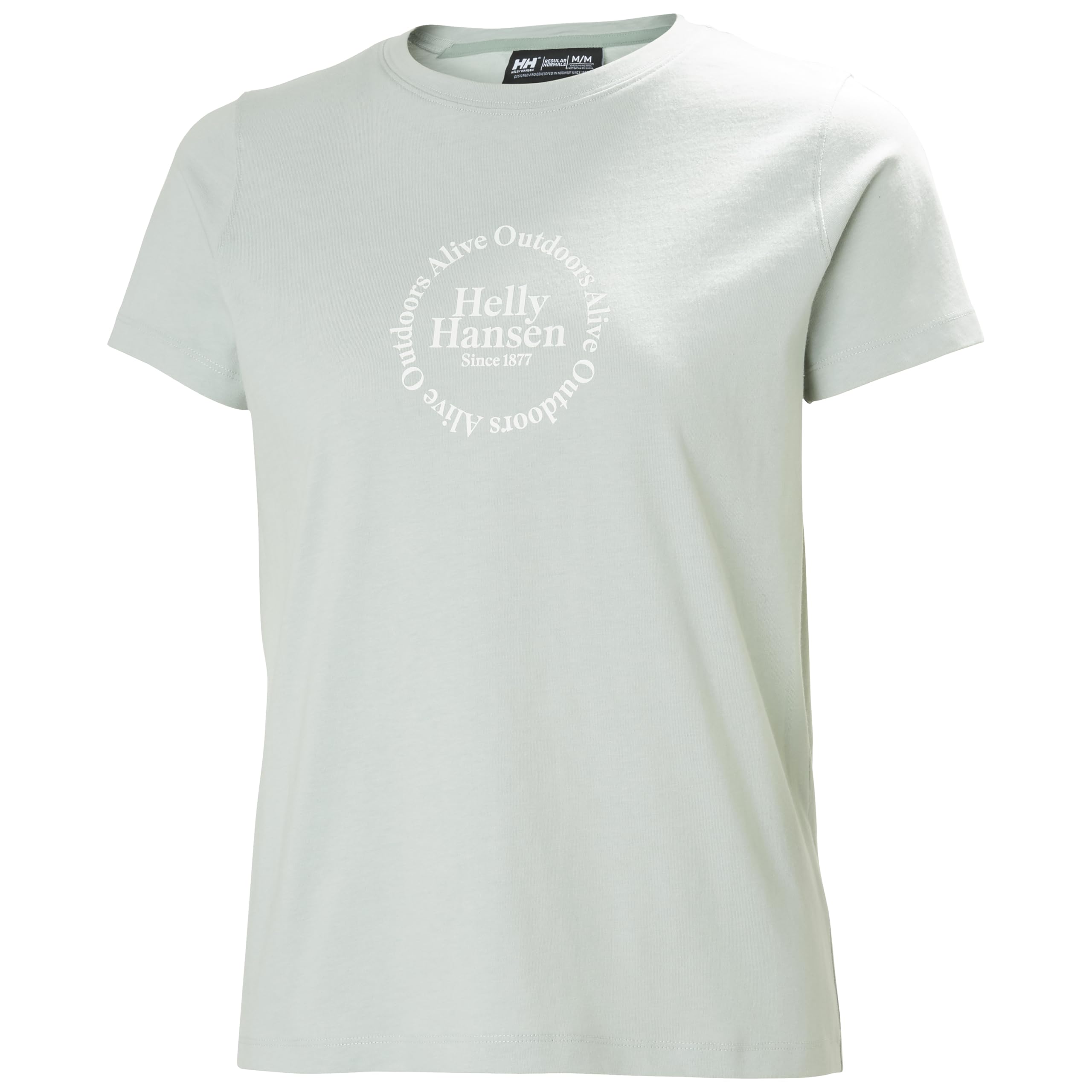 Helly Hansen Women's Green Mist Core Graphic T-Shirt 2.0 Green Xs