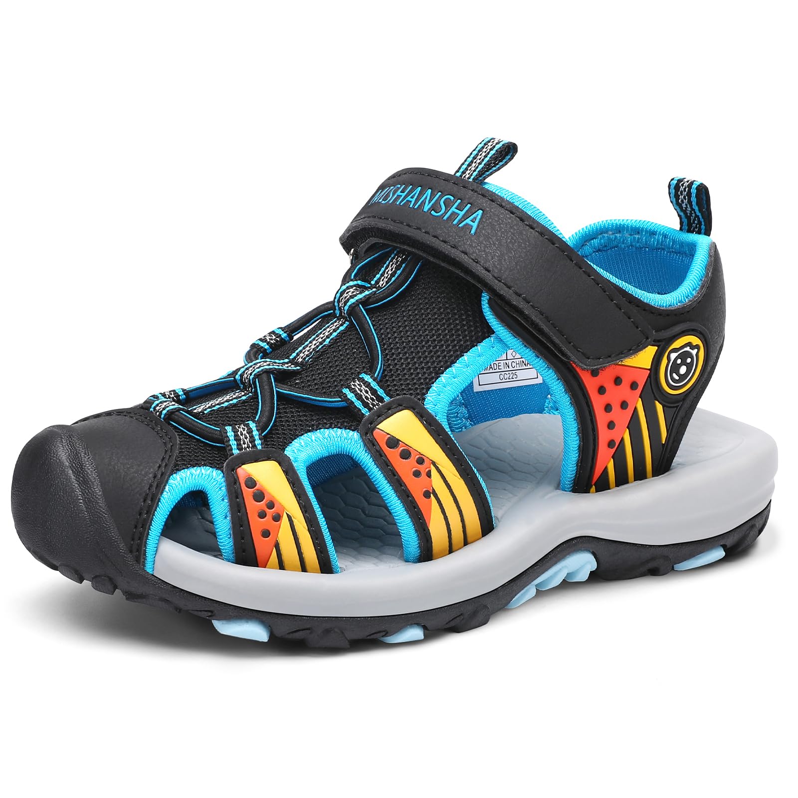 Mishansha Sports Sandals Kids Summer Outdoor Shoes Breathable Closed Toe 24-39 EU