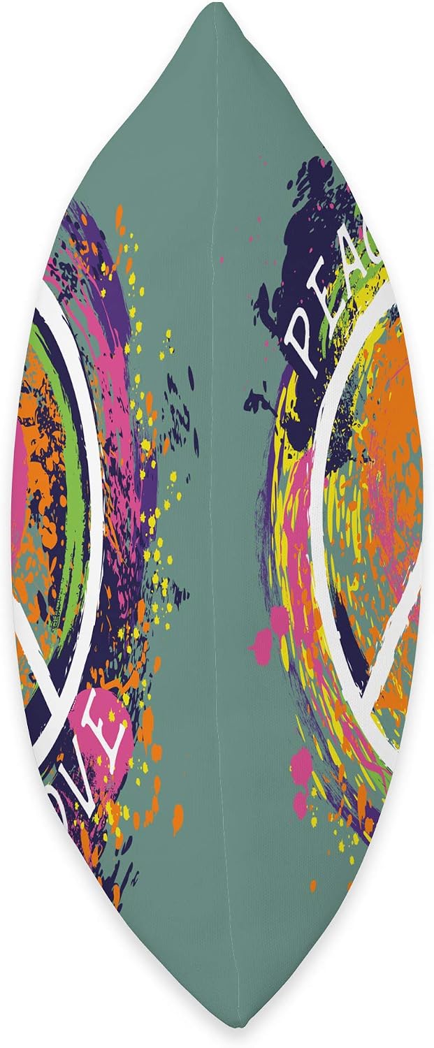 Peace and Love - Peace Sign Throw Pillow