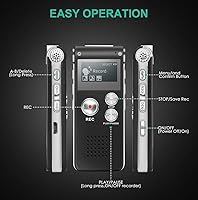 Vista 4 de 3 paquetes Paranormal Ghost Hunting Equipment Digital EVP Grabadora Activada por Voz USB