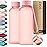 KIVY Slim Water Bottle 22oz [Lightweight & Shatterproof] - Reusable Tritan Water Bottle - Leak Proof Bottle for Women & Men - Water bottle no straw - Dishwasher Safe Water Bottle BPA Free - Pink