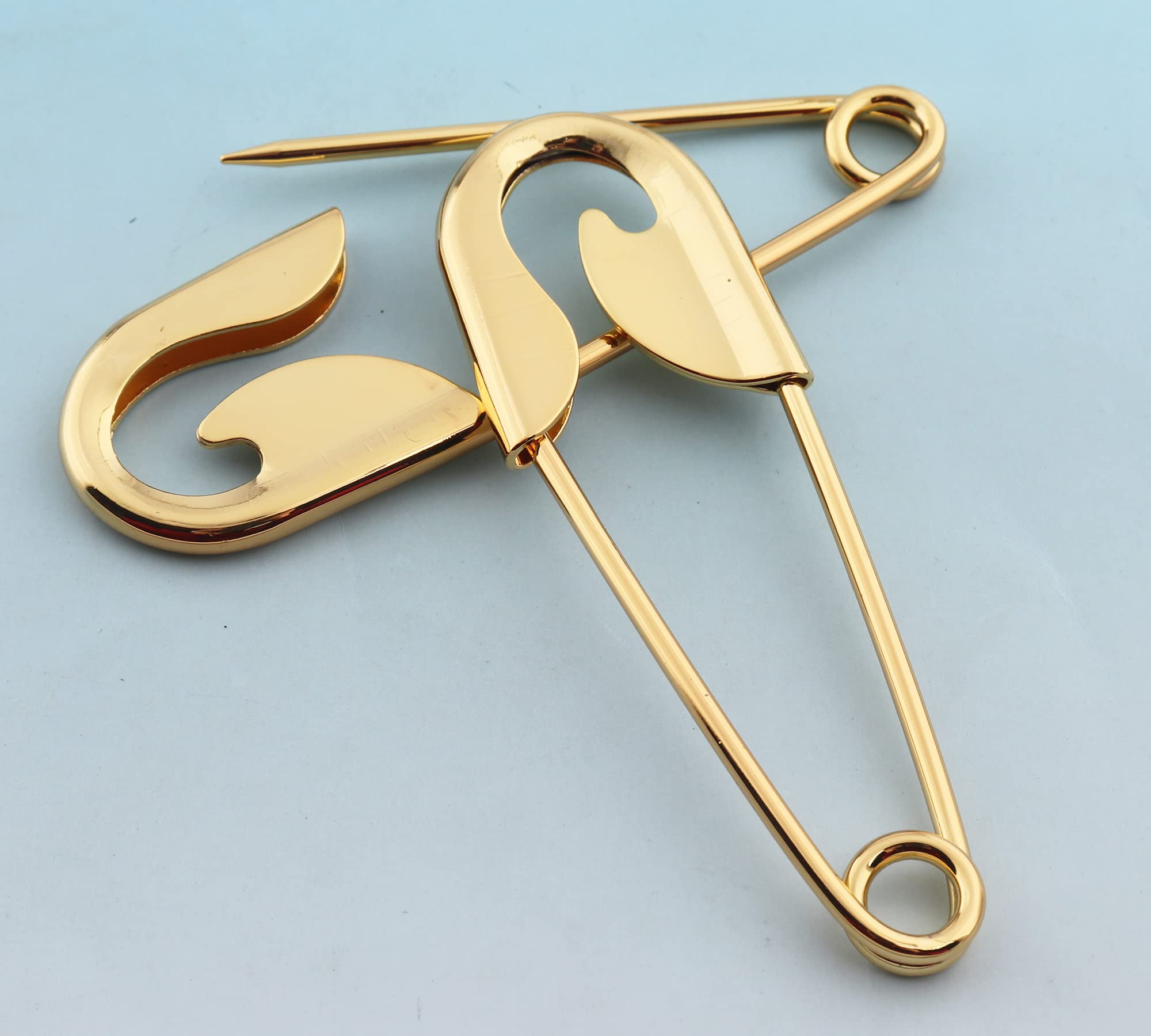5 Stück 10 cm große goldene Sicherheitsnadeln, Metallnadeln, Schalnadeln, Broschen-Sicherheitsnadeln, DIY-Kleidungsnadeln