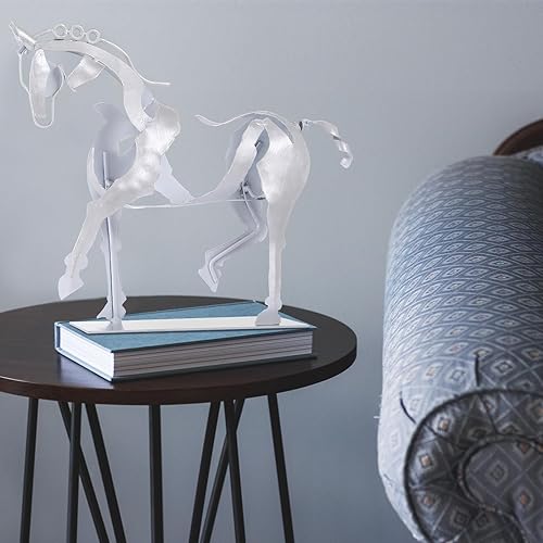 Miniatura 3 de SunBlogs Art Decoración de estatua de caballo de metal 100 hecha a mano escultura moderna de caballo artesanía decoración de estatua de metal Estilo