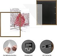 Vista 71 de Dark Brown 12x18 Frame Set of 3 - Rustic Woodgrain 12 x 18 Poster Frame with Plexiglass for Wall Gallery Display, 12x18 Picture Frame for Puzzles