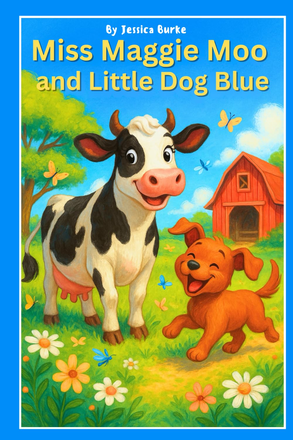 Miss Maggie Moo and Little Dog Blue