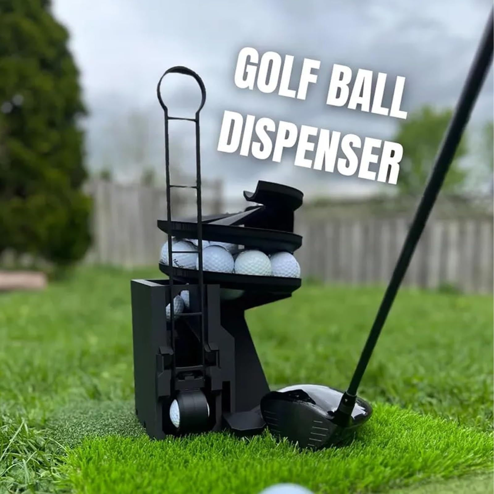 Range Reload Golfballwerfer Pro, Golfballspender Mit Fußpedal, Automatische Abschlagmaschine Für Golfübungen Im Innen- Und Außenbereich, Große Kapazität Für 25 Golfbälle Für Golfliebhaber