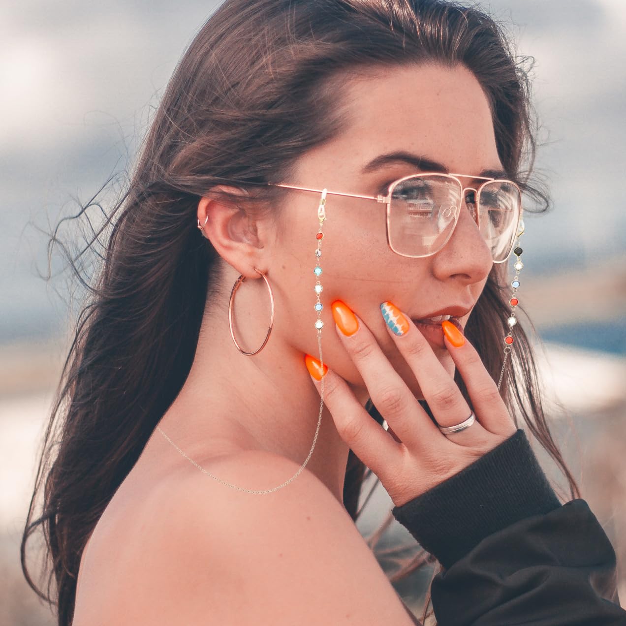 Healvian Gafas De Cuerda Cadena Para Colgar Gafas En El Cuello Accesorios Cable Correa Gafas Correa Para Gafas Collar De Gafas Collar De Soporte De Gafas Gel De Sílice