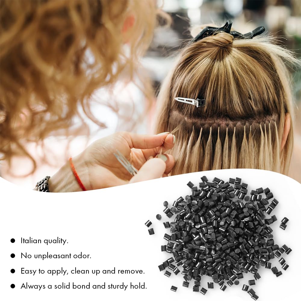 Professional Keratin Hair Extension Kit with Tools and Glue Beads Amazon.com: Zhehao Fusion Hair Extensions Tool Professional  main image 2
