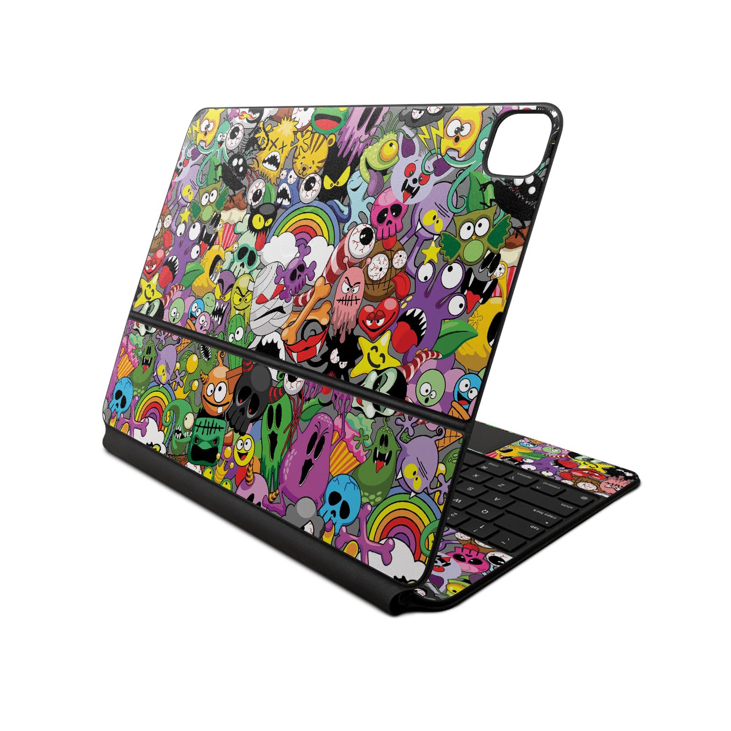 Skin Compatible with Apple Magic Keyboard for iPad Air 13-inch (M2) 2024 - Monster Mash - Premium 3M Vinyl Protective Wrap Decal Cover - Easy to Apply | Crafted in The USA by MightySkins