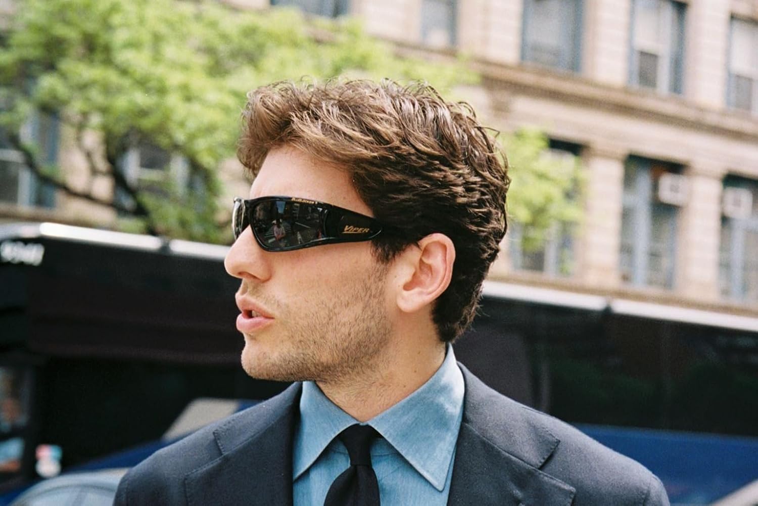 BluBlocker Viper Sunglasses In Black with HD Gray Lenses - Image 8
