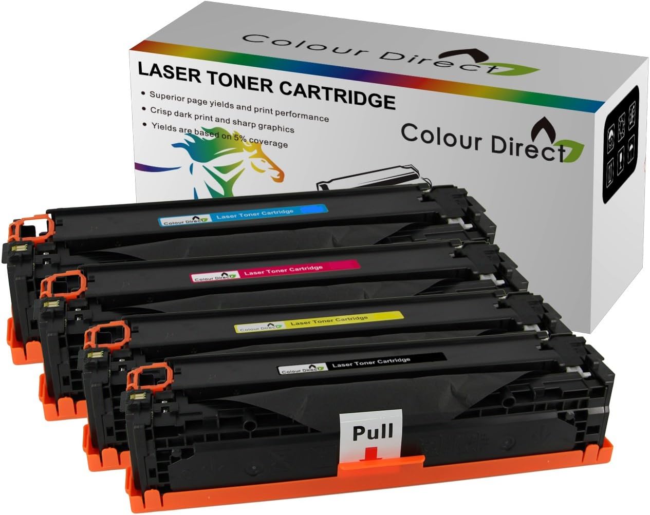 Colour Direct 4 X CB400A CB401A CB402A CB403A Laser Cartucho de tóner ...