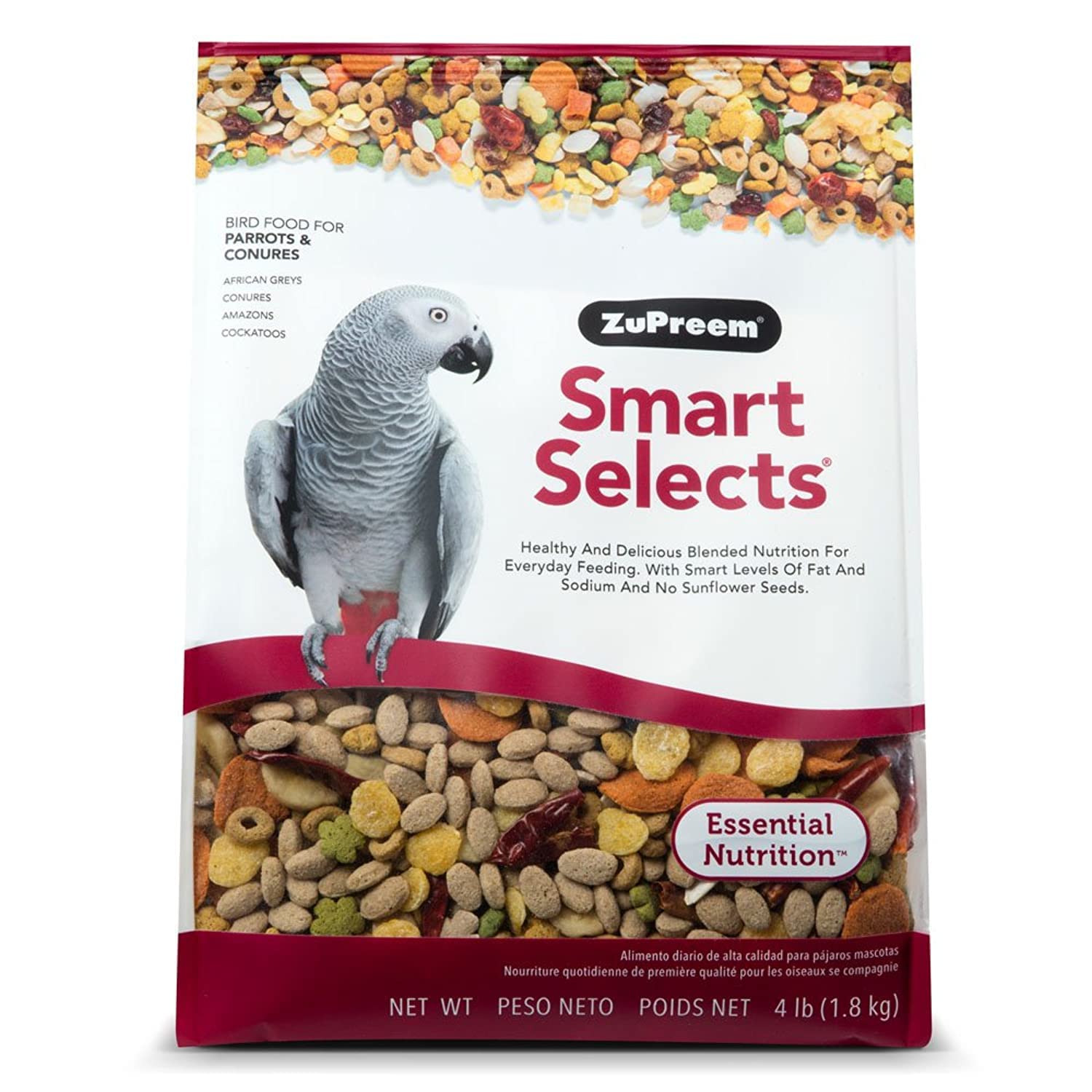 ZuPreem Smart Selects Parrots & Conures 4lb