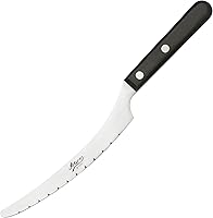 Vista 1 de Ateco Cuchillo para pastel de acero inoxidable, 5.75 pulgadas, negro