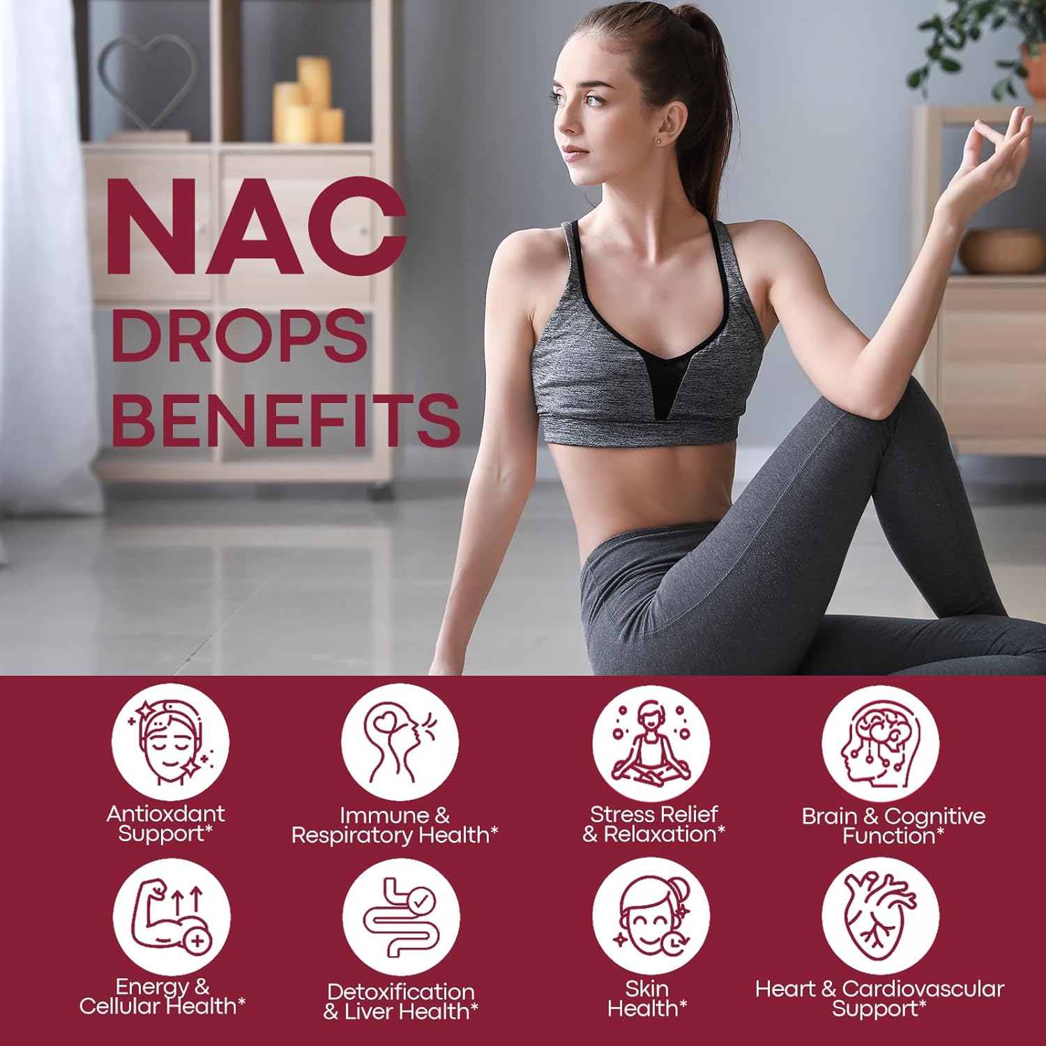 Liposomal Liquid NAC Supplement N-Acetyl Cysteine Drops, N Acetyl Cysteine 600mg with Glutathione, Resveratrol & Zinc for Adults & Kids Liver Lung Antioxidant Immune & Skin Health, Strawberry 2 Fl Oz - Image 3