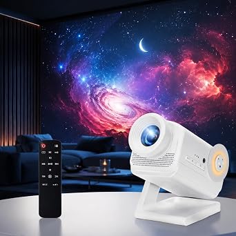 3D Galaxy Projector Night Light, 60 HD Themes, Remote & Timer, Adjustable Focus Space Projector for Bedroom Ceiling, Kids Room, Parties, Gifts for Adults & Kids