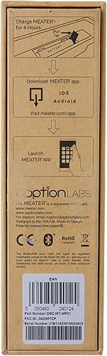 Miniatura 10 de MEATER Plus  Termómetro inteligente para carne con Bluetooth alcance inalámbrico de 165 pies para horno parrilla cocina barbacoa ahumador asador