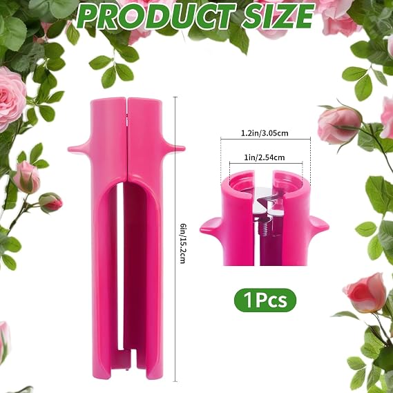 Rose Thorn Stripper Tool Thorn Remover for Roses, Flower Leaf Stripper, Rose Cutter Cleaner Stem Green to Removal Leaf