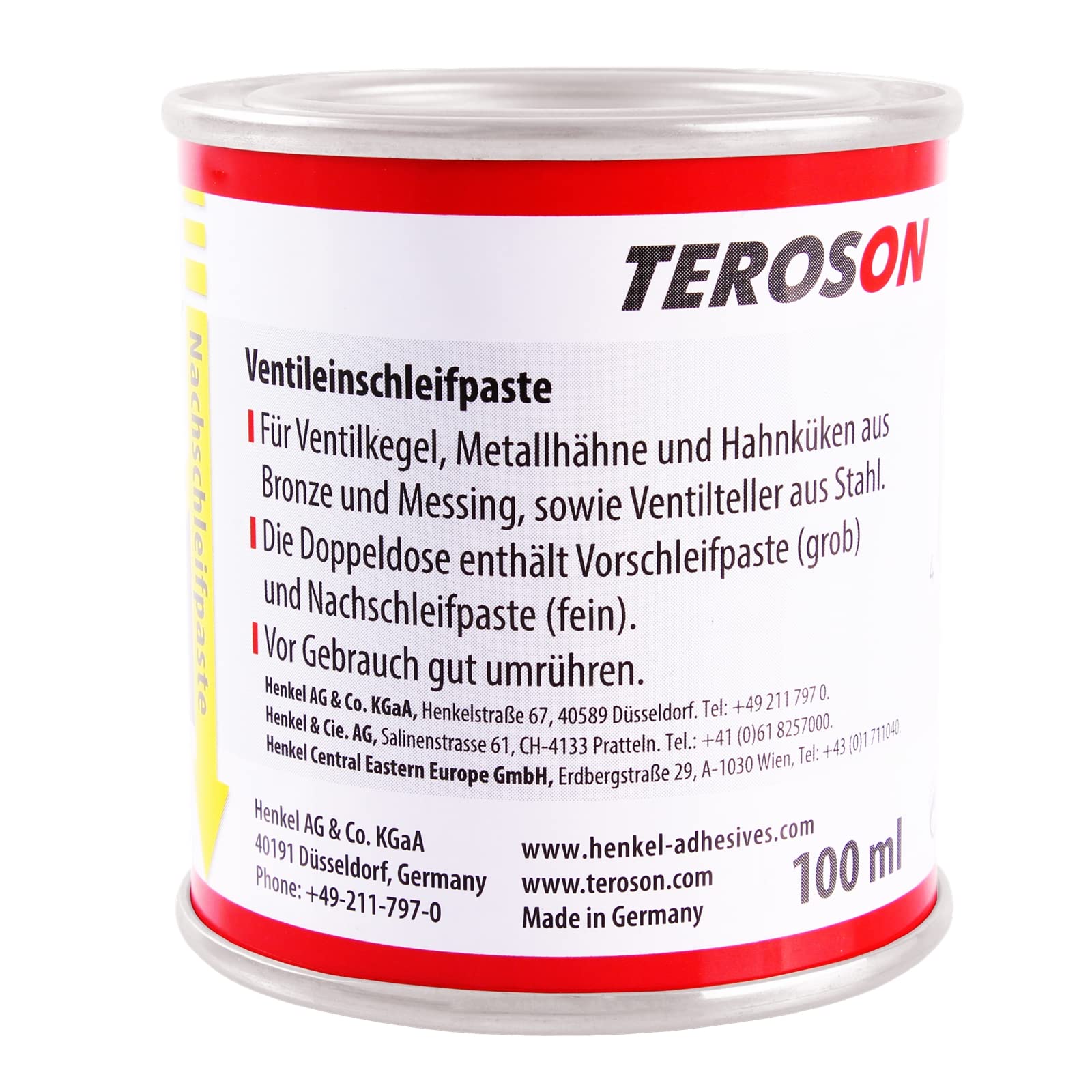 TECPO Ventilschleifpaste Set Einschleifpaste Ventileinschleifer für Bohrmaschinen Ventilläpper