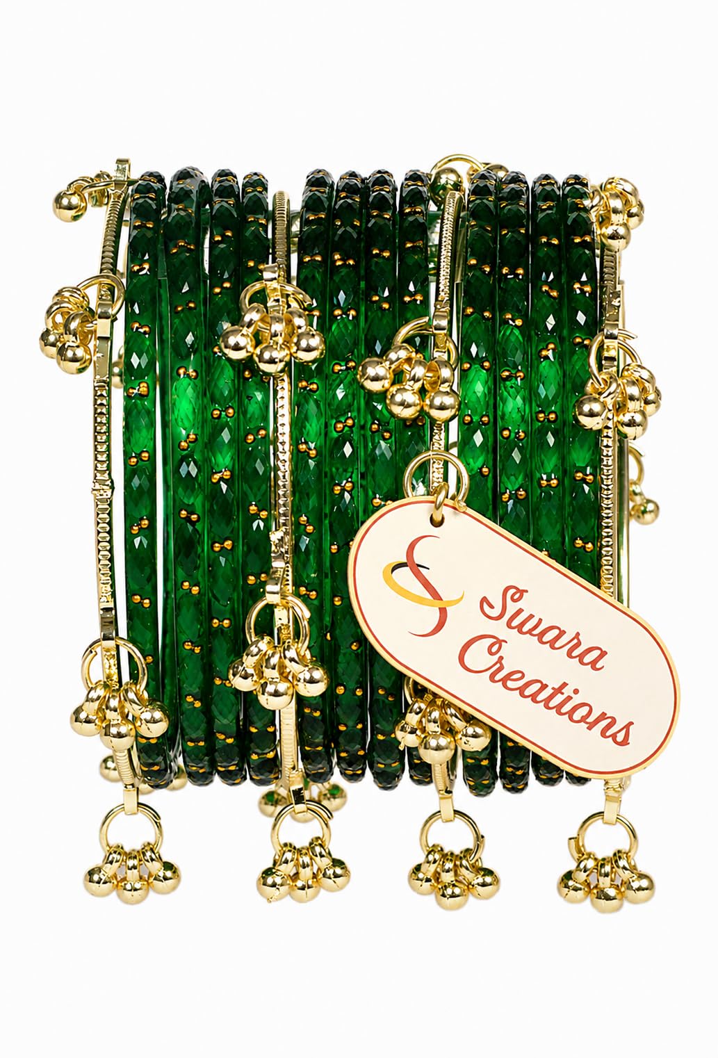 Kashmiri Ghungroo glass Bangles set | Viral Raindrop Multi Set for Women and Girls | Set of 16 Pcs (SKU415)-image-44
