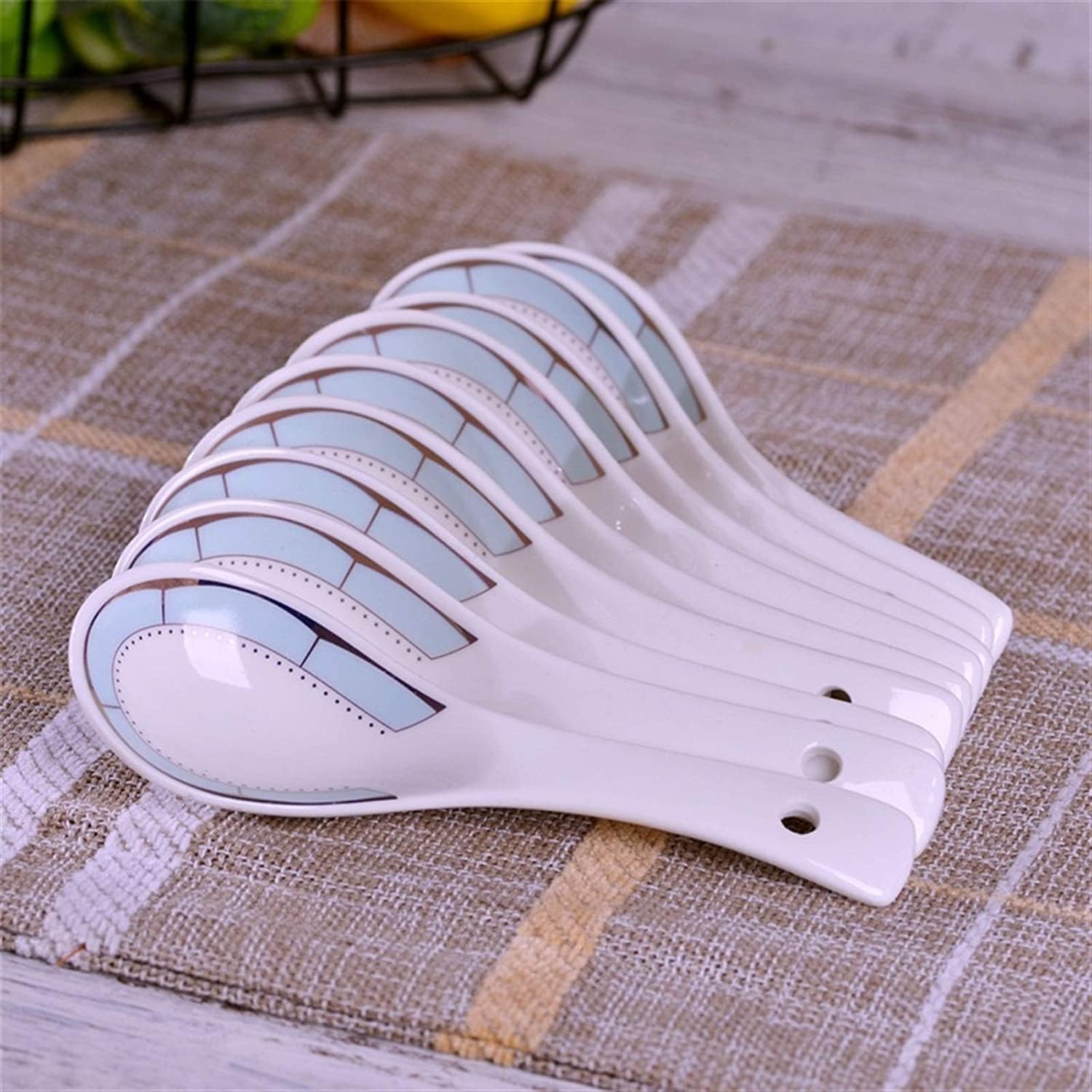 コーヒー、紅茶、デザート、セラミックスプーン、スープスプーン、セラミック、スープスプーン、セラミック家庭用シングルロングハンドル、お