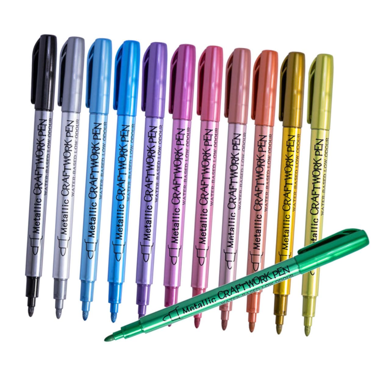 Lurrose 36pièces Métalliques Pour Peinture Feutres Multicolores Pour Toile Et Pneus De Peinture Pour