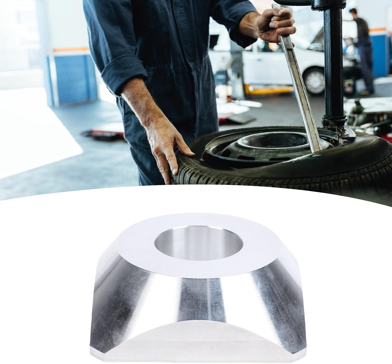 Eujgoov Manual Tire Changer Centering Cone Billet Aluminum Wheel Balancer Adapter for 1.67in Center Post Heavy Duty Tire Machine for 4WD Truck SUV RV