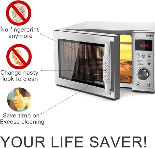 Miniatura 2 de OUGAR8 Cubiertas para manijas de puerta de refrigerador, protector de decoración hecho a mano para hornos, lavavajillas. Mantén tu aparato de cocina