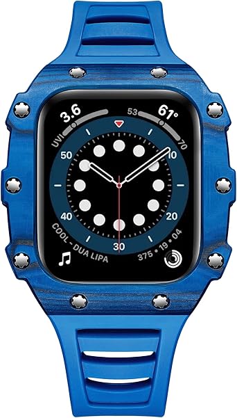 zedevb modification mod kit carbon fiber for apple watch band case 8 7 6 5 4 40mm 41mm 44mm 45mm strap frame straps replacement ceramics