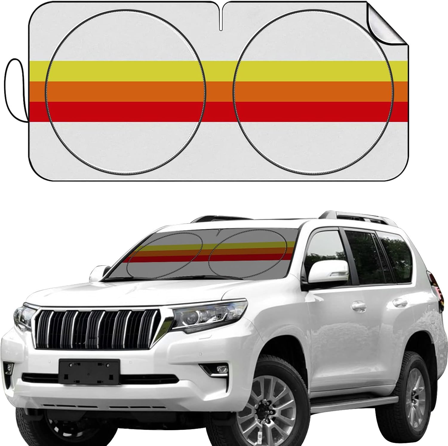 Front Windshield Sunshade Compatible with 4Runner Avalon