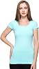 Kurve Scoop Neck Cap Sleeve Seamless Top, UV Protective Fabric UPF 50+ (Made with Love in The USA)