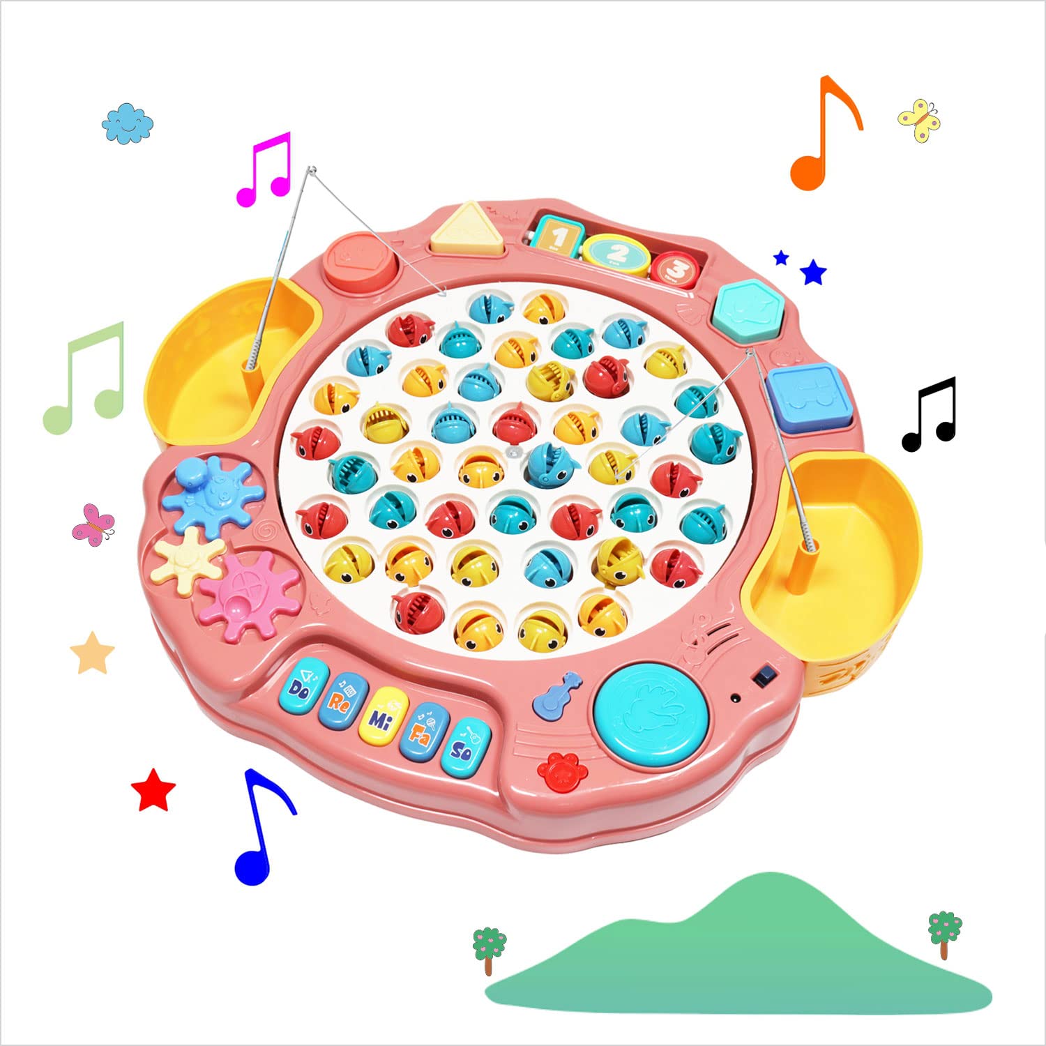 Buy KIPA GAMING Musical Fishing Game Toy Set USB or Battery Powered