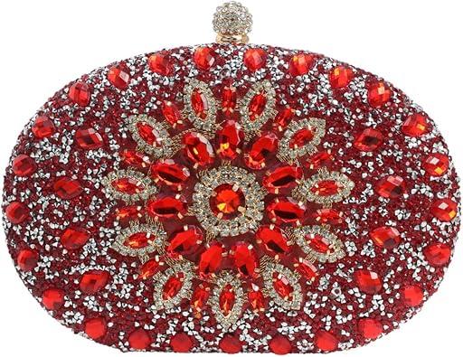 CORIOS Women Evening Bag Rhinestone Clutch Purse Sparkly Sequin Handbag
