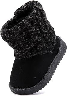 BMCiTYBM Baby Snow Boots Infant Boy Girl Winter Booties | Toddler Nonslip Lightweight Outdoor Fuzzy Warm Shoes for Cold Weather 6 9 12 18 24 Months