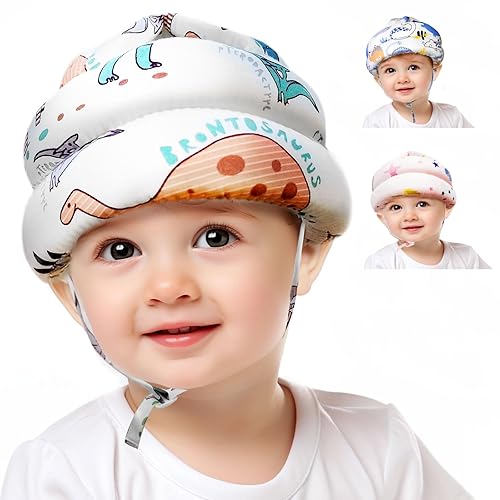 Miniatura 1 de Protector de cabeza de bebé, ajustable y suave, gorro de seguridad infantil para niños, casco de bebé para gatear caminando, protección contra