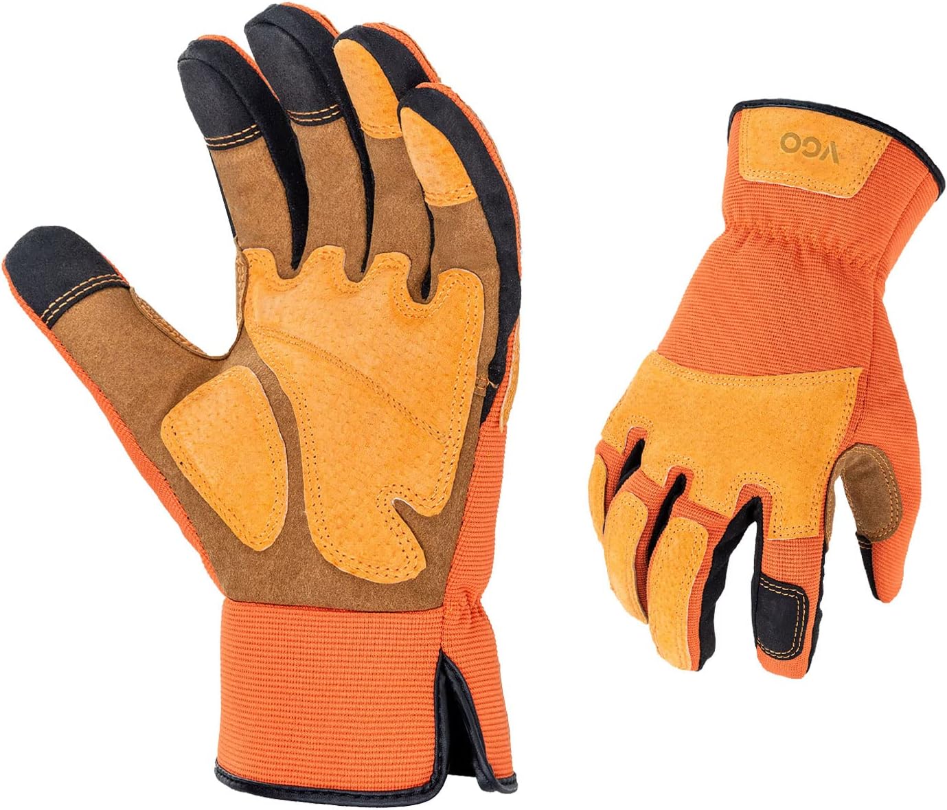 Vgo… 1-Pair Gardening Gloves Men, Safety Work Gloves, Puncture-proof, Thornproof, Touchscreen (SL7475)