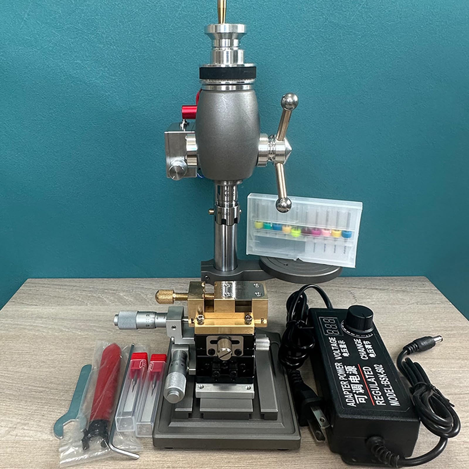 Watchmaker Tools High-Precision Bench Drill for Extracting Broken Screws from Watch Crowns Parts Drilling Machine 110-220V