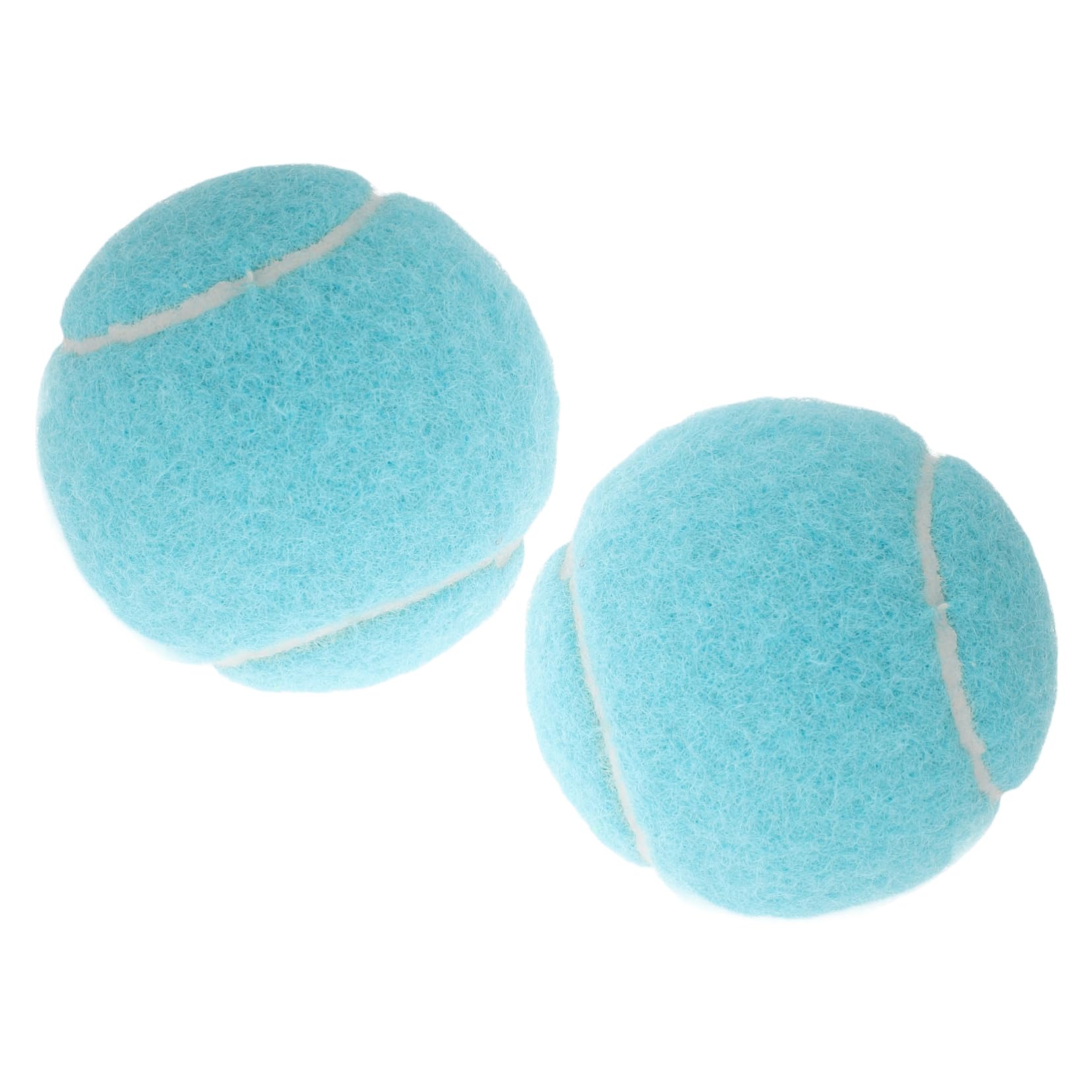 Abaodam 2pcs Lightweight Blue Tennis Balls for Boys and Girls High Elasticity Training Balls for Court Drills Durable Practice for Beginners and Pets for Competitive and Casual Play