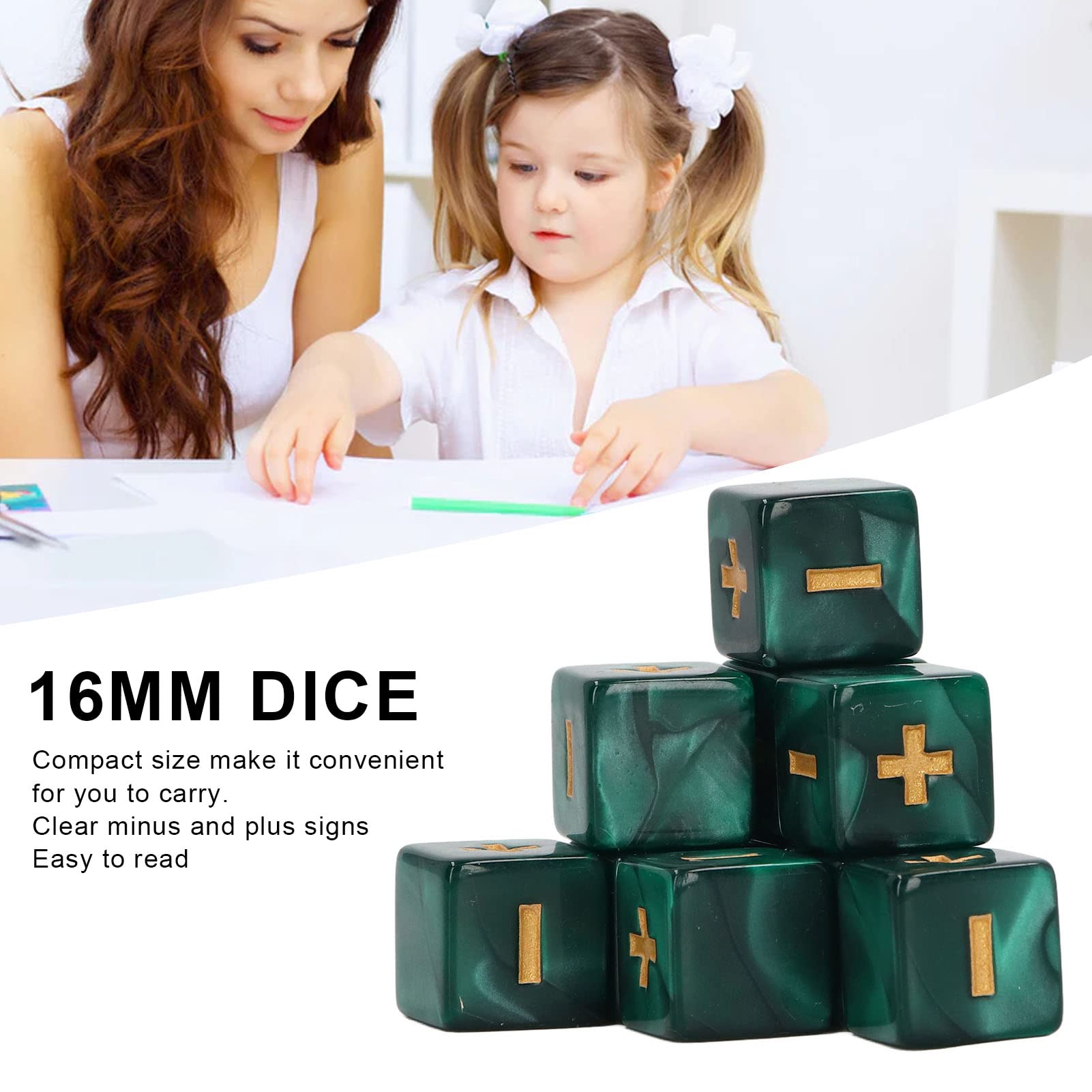 30 Dadi Matematici In Acrilico - Con Segni Di Calcolo Per Bambini, Gioco Educativo Per Imparare La Matematica - Foto 6