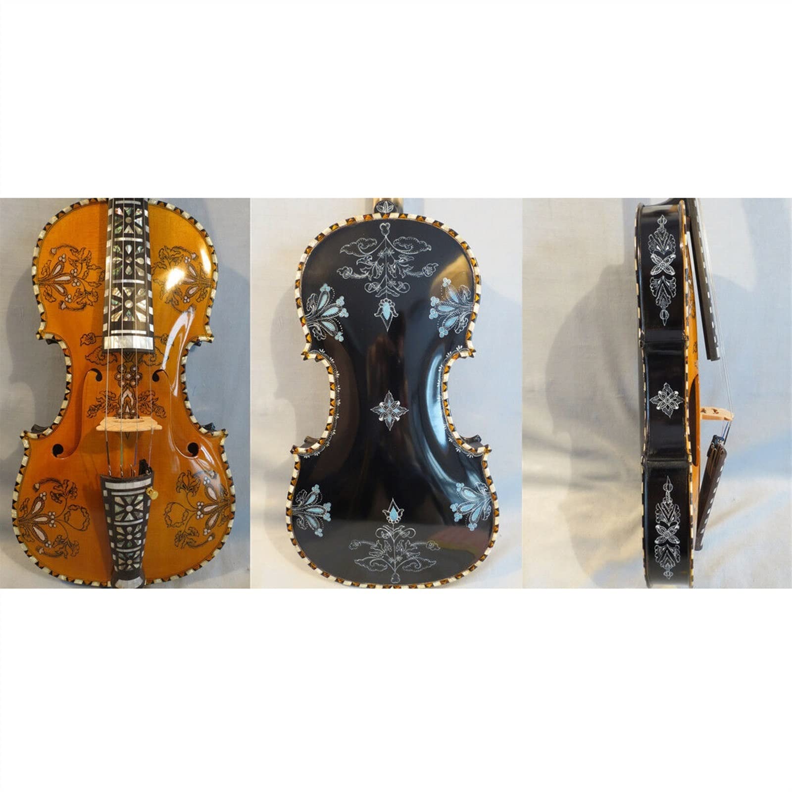 Violini per Studenti Bel Pannello Di Abete Rosso Fatto A Mano 4/4 Professione Di Violino Che Suona Il Set Di Strumenti Per Violino Professionale Violino