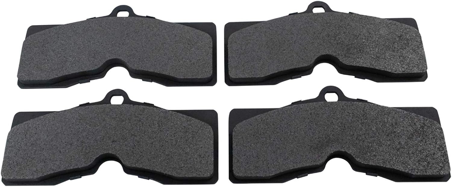 TRQ Front and Rear Brake Pads Semi Metallic Compatible with 1965-1982 Chevrolet Corvette