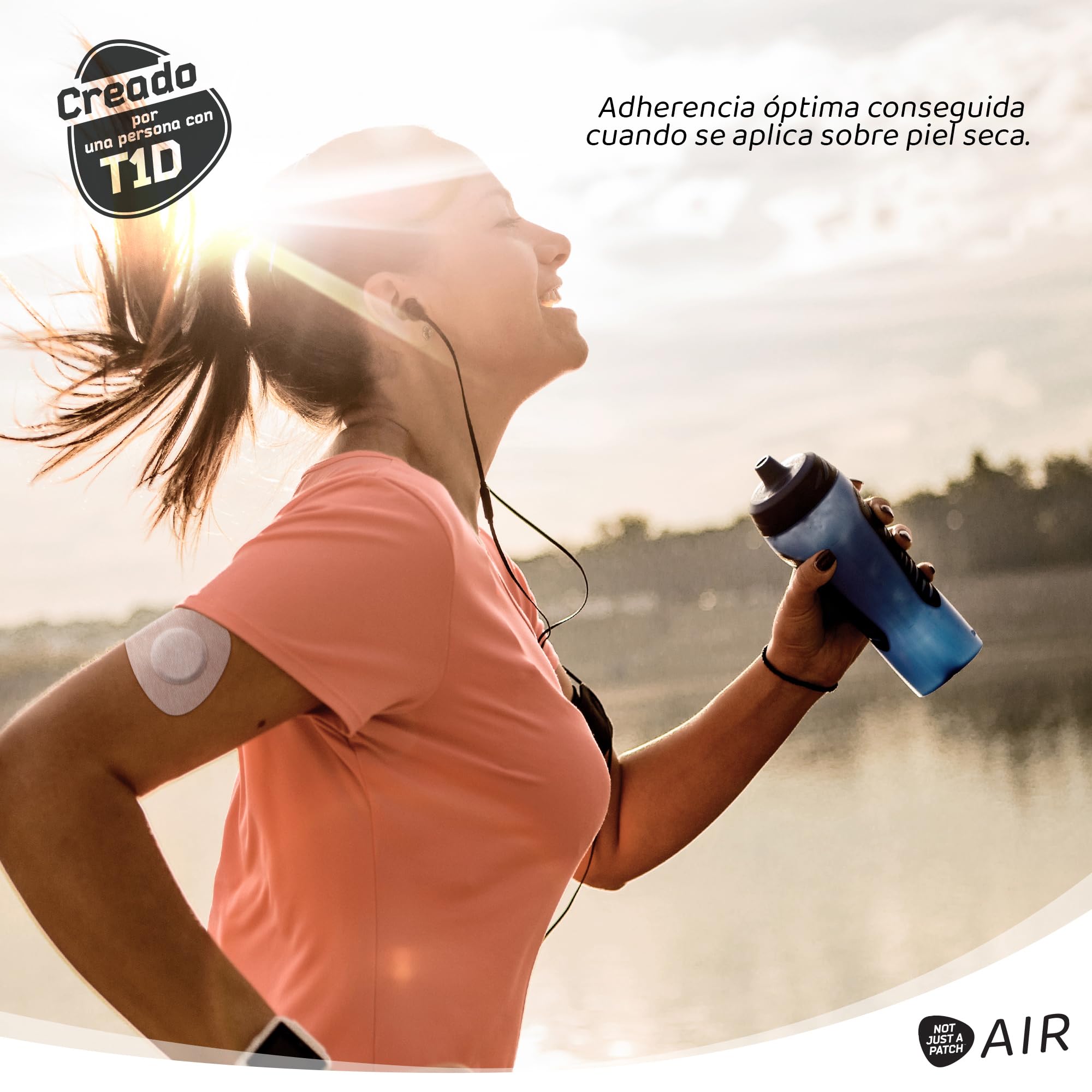 Not Just A Patch Freestyle Libre 2 Fundas (paquete de 20): delgadas, resistentes y ligeras, con adhesión ultralarga de 14 días. Parches protectores y sensores Lingo CGM y Libre 2 duraderos, Beige