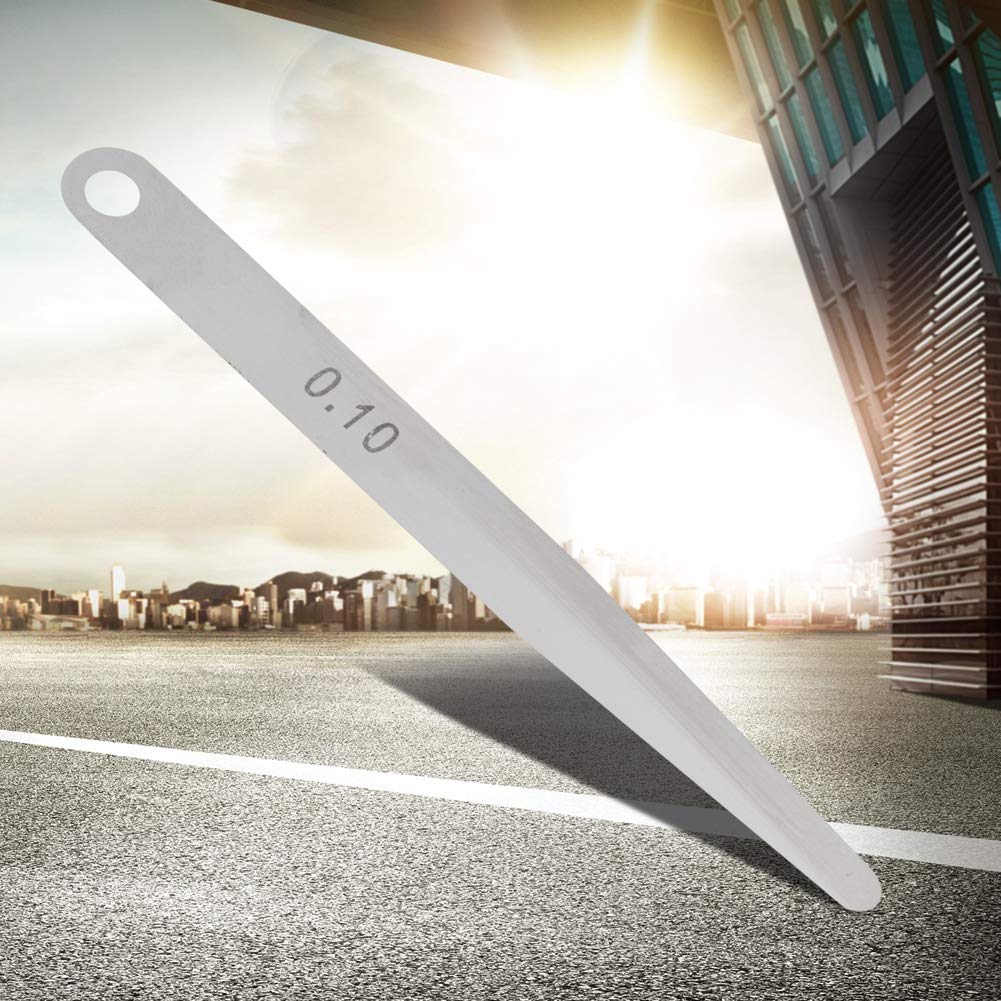 Sunicon 5pcs 0.08mm / 0.1mm Thickness Feeler Gaug,Metric Filler Thickness Gage Measurement Tool (0.1)