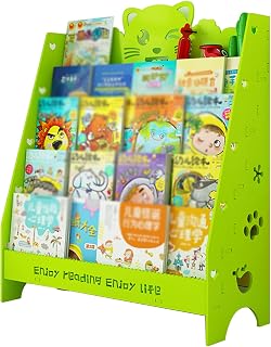 Estantería Infantil Verde Estante for Libros Ilustrados for Niños Estantería for Jardín De Infantes Estante De Almacenamiento for Habitación De Niños (Color : Green, S : 100x30x90cm)