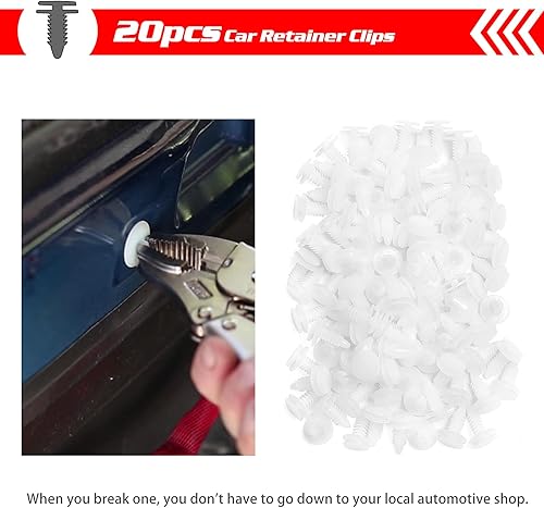 Vista 18 de OTUAYAUTO 100 clips de revestimiento de guardabarros, repuesto para Dodge Avenger 08-14, Challenger 08-15, Jeep Grand Cherokee 05-15, cierre de Clip
